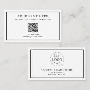 Custom Text Business Card with a Formal Touch