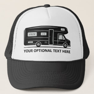 Custom text Camper Van Trucker Hat