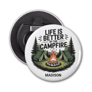 Custom Text Camping Bottle Opener