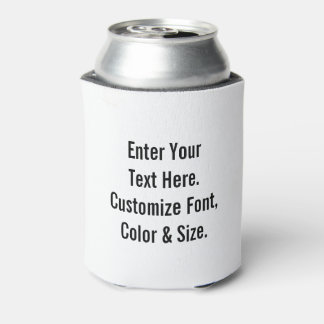 Custom Text Can Cooler