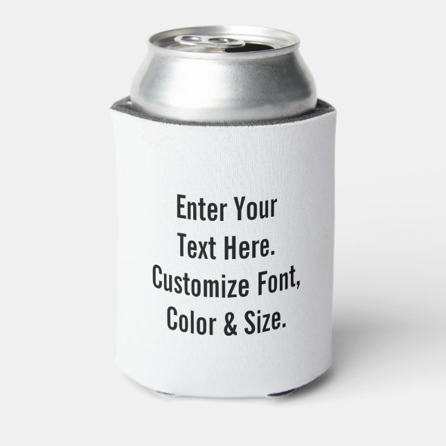 Custom Text Can Cooler (Can Back)