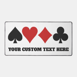 Custom Text Card Player Desk Mat