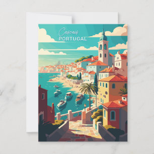 Custom Text Cascais Portugal Postcard