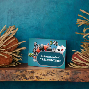 Custom Text Casino / Poker Plaque