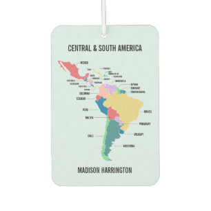 Custom Text Central & South America Air Freshener