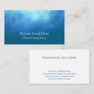 Custom Text Christian Church Pastor Personalized  Business Card