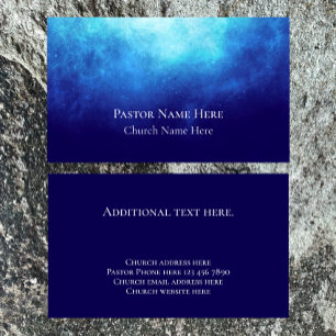 Custom Text Christian Church Pastor Personalized  Business Card
