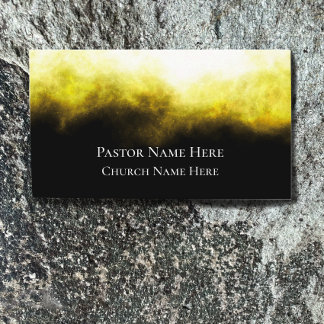 Custom Text Christian Church Pastor Personalized  Business Card