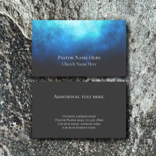 Custom Text Christian Church Pastor Personalized  Business Card