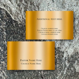 Custom Text Christian Church Pastor Personalized  Business Card
