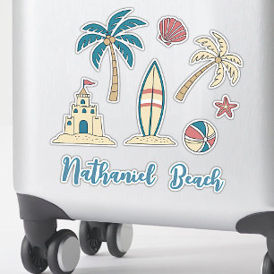 Custom Text Coastal Beach Vibes Summer Themed Cute