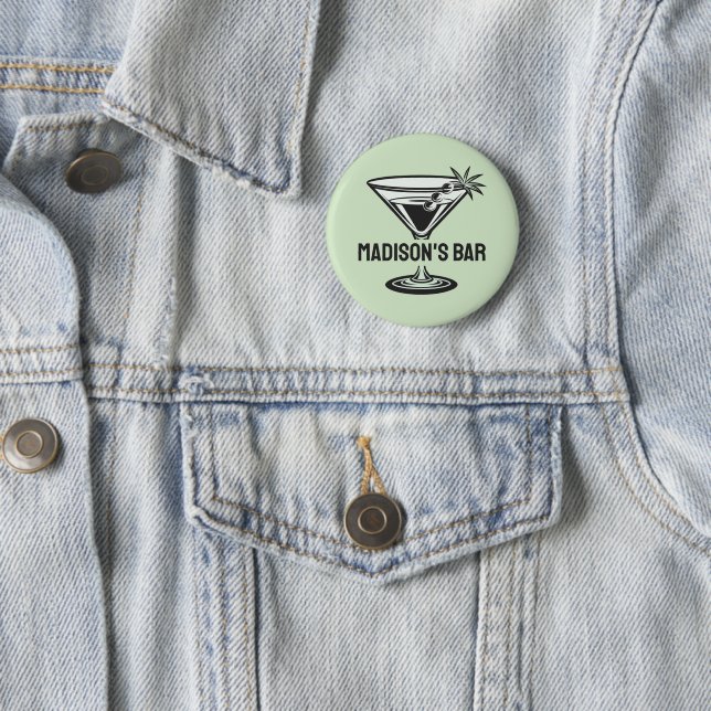 Custom Text Cocktail 2 Inch Round Button (In Situ)