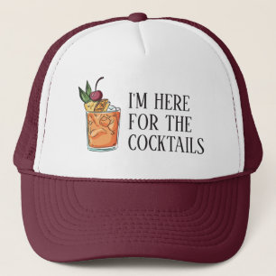 Custom Text Cocktail Trucker Hat
