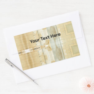 Custom text Coffee Stained Ledger Accounting Sticker