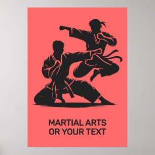 Custom Text & Color Martial Arts Poster