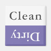 Custom Text & Colour Clean Dirty Dishwasher Kitche
