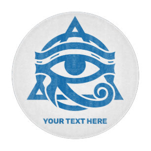 Custom Text & Colour Eye of Horus Cutting Board
