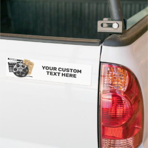 Custom Text & Colour Movie Bumper Sticker