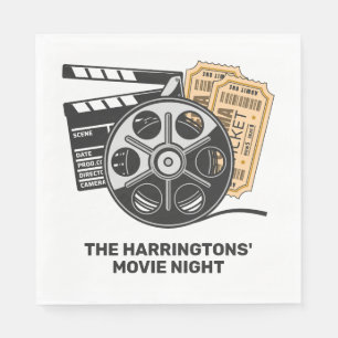 Custom Text & Colour Movie Napkin