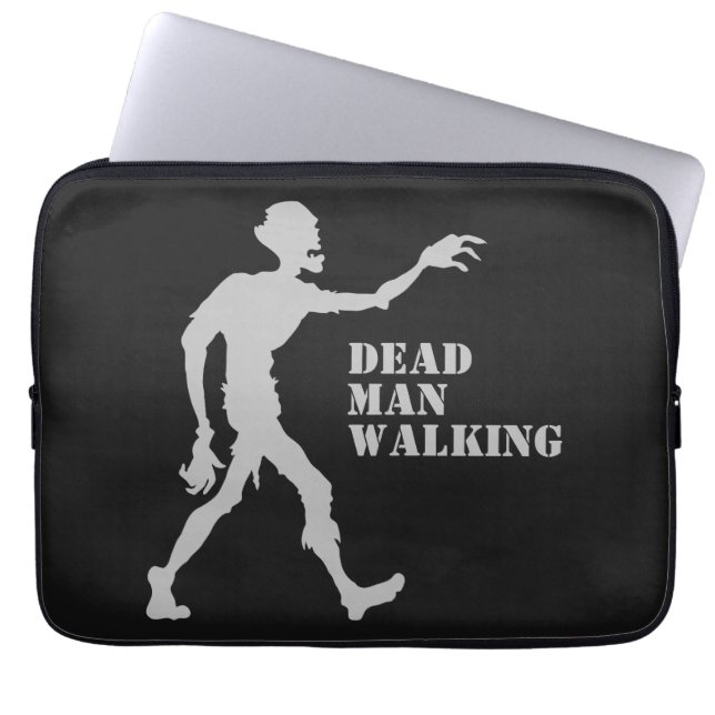 Custom text & colour Zombie laptop sleeves (Front)