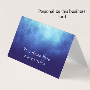 Custom Text Cool Modern Nebula Personalized Business Card