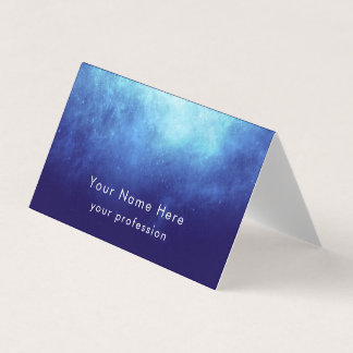 Custom Text Cool Modern Nebula Personalized  Business Card