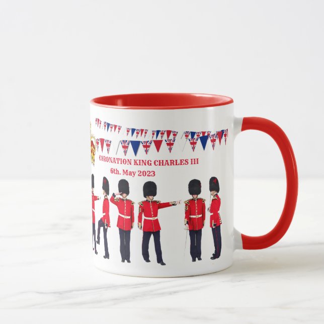 Custom Text Coronation of King Charles III   Two-T Mug (Right)