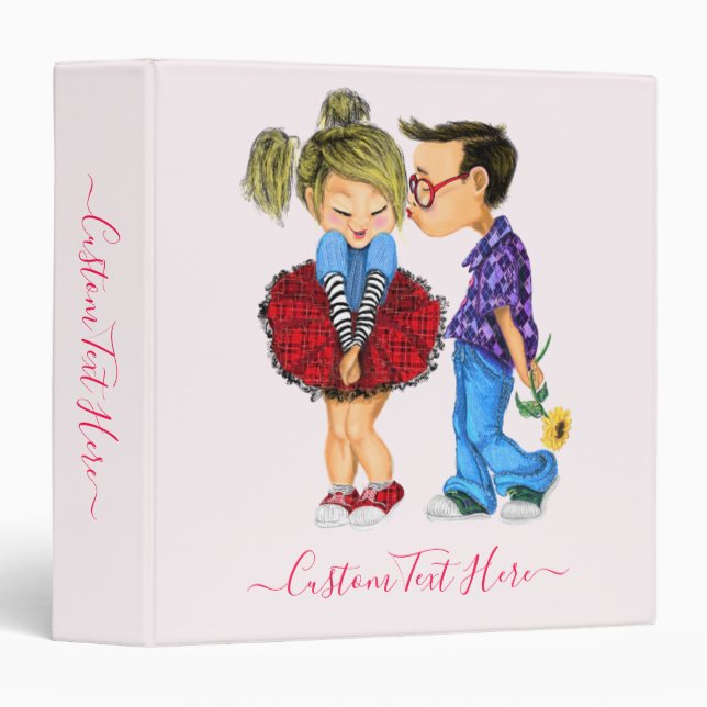 Custom Text Couple Binder - Love (Front/Spine)