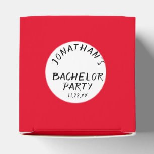 Custom Text Craps Dice Favour Box Bachelor Party