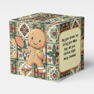 Custom text Crumbly Christmas Rally Gingerbread Favor Box