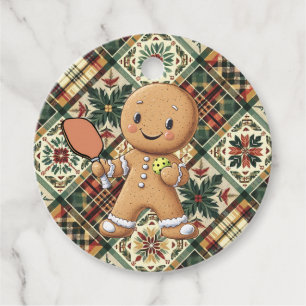 Custom text Crumbly Christmas Rally Gingerbread Favour Tags