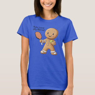 Custom text Crumbly Christmas Rally Gingerbread  T-Shirt