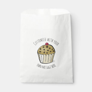 Custom Text Cute Mini Muffin Favour Bag