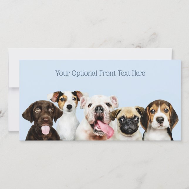 Custom text Cute Puppies (Front)