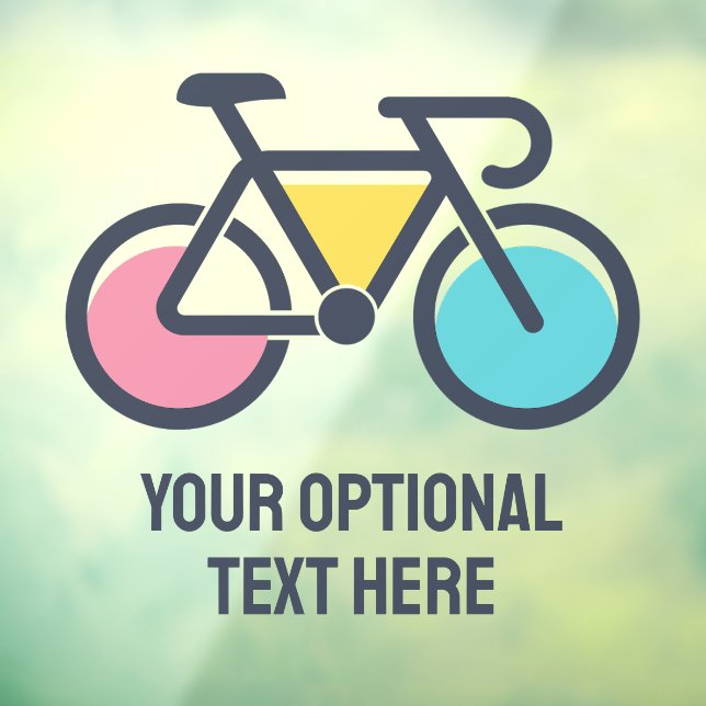 Custom Text Cycling Window Cling (Sheet 3)