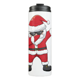 Custom Text Dabbing Dancing Santa Thermal Tumbler
