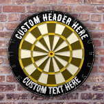 Custom Text Darts board  Dart Board<br><div class="desc">The Custom Text Darts Board is a high-quality, customizable dartboard that allows you to personalize your own text at the top and bottom. The board is made from durable, premium quality materials, ensuring longevity and reliable performance over time. This dartboard is perfect for individuals or businesses looking to add a...</div>