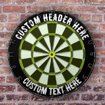 Custom Text Darts board Dart Board<br><div class="desc">The Custom Text Darts Board is a high-quality, customizable dartboard that allows you to personalize your own text at the top and bottom. The board is made from durable, premium quality materials, ensuring longevity and reliable performance over time. This dartboard is perfect for individuals or businesses looking to add a...</div>
