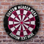 Custom Text Darts board Dart Board<br><div class="desc">The Custom Text Darts Board is a high-quality, customizable dartboard that allows you to personalize your own text at the top and bottom. The board is made from durable, premium quality materials, ensuring longevity and reliable performance over time. This dartboard is perfect for individuals or businesses looking to add a...</div>