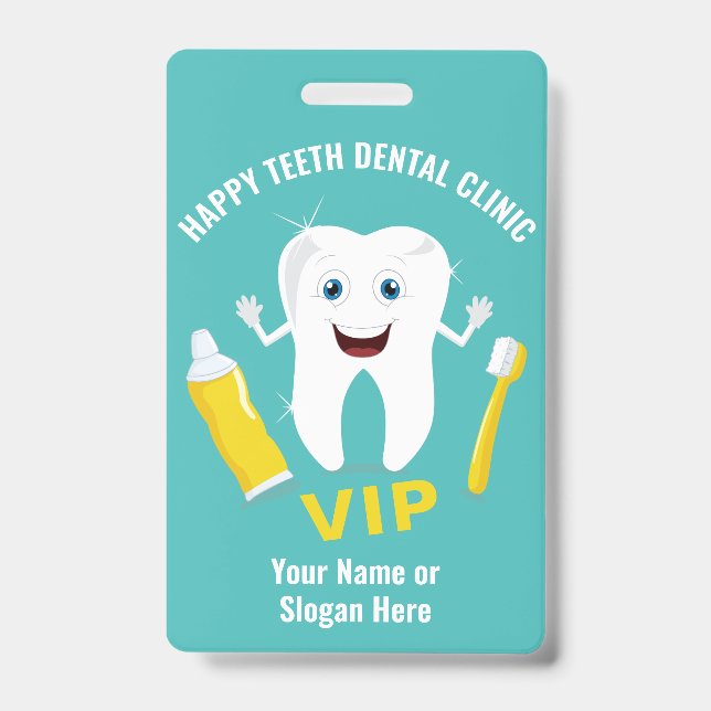 Custom text Dental Clinic badge (Front)