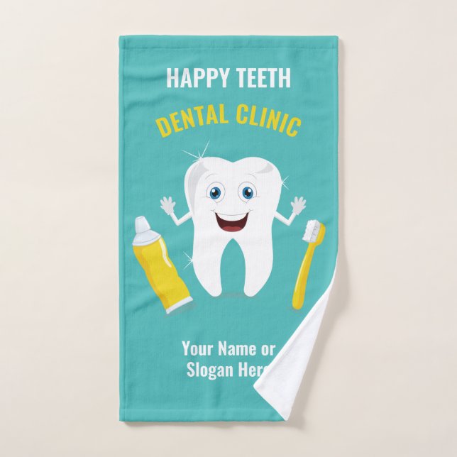 Custom text Dental hand towel (Hand Towel)