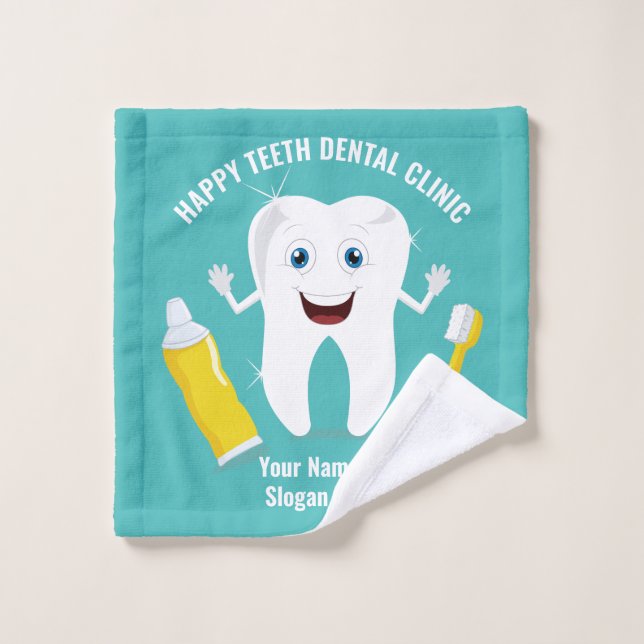 Custom text Dental wash cloth (Wash Cloth)