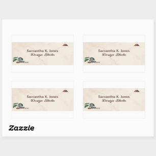 Custom Text Design Studio Marbled Chair Lamp Label