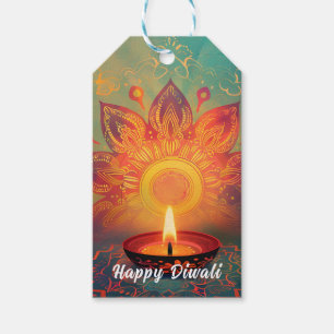 Custom text, Diwali Glow Tag