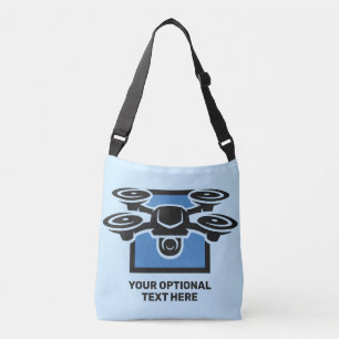 Custom Text Drone Crossbody Bag
