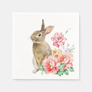 CUSTOM TEXT - Easter Bunny  Napkins