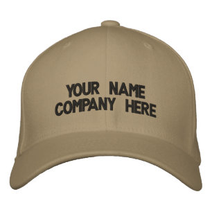 Custom Text Embroidered Baseball Hat Template