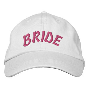 Custom Text Embroidered Hat, Gift For Bride Embroidered Hat