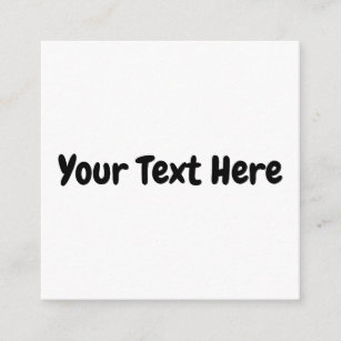 Custom Text  Enclosure Card