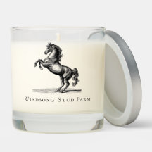 Custom Text Equestrian Business Horse